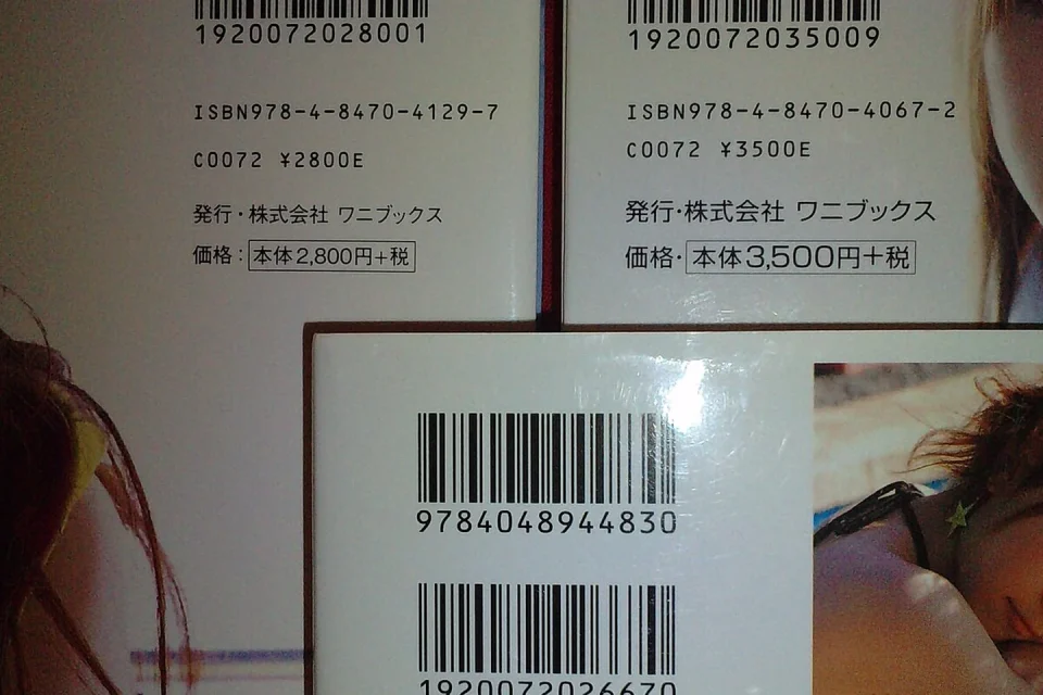Código ISBN en un libro junto a distintas ediciones y formatos